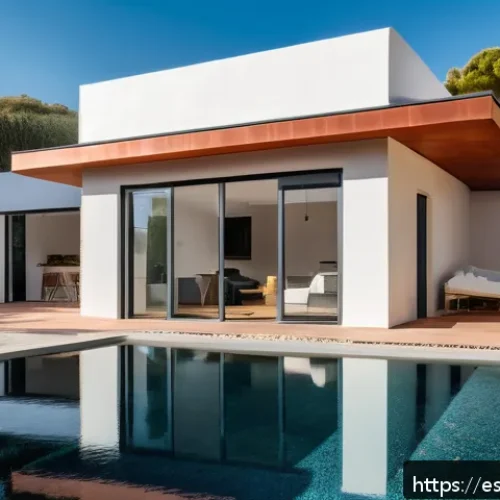 테슬라 솔라 루프 설치 비용 - A modern Spanish suburban house featuring a fully integrated Tesla Solar Roof with sleek, glass sola...